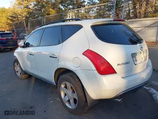2004 Nissan Murano SE with VIN JN8AZ08W34W325753, listed as a IAAI auction lot 38803537 with 1 mi miles. Bid and sale history available at carsss.com. Image 3.