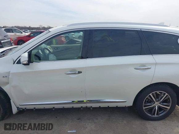 2017 Infiniti QX60 with VIN 5N1DL0MM7HC552378, listed as a IAAI auction lot 41735550 with 113,578 mi miles and . Bid and sale history available at DreamBid. Image 14.