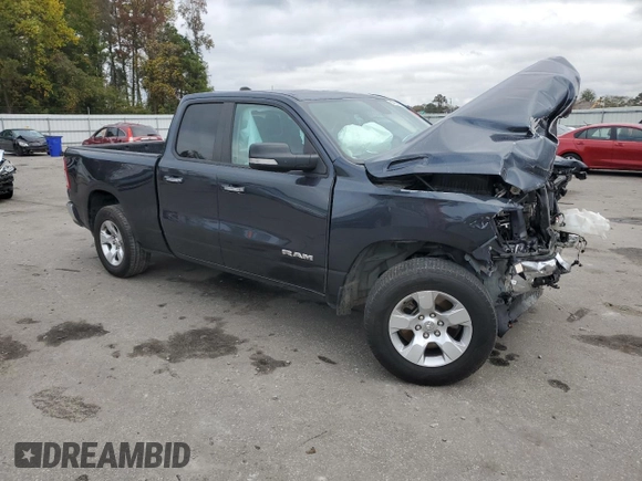 2020 Ram 1500 Big Horn with VIN 1C6RREBT7LN300408, listed as a Copart auction lot 80129424 with 129,626 mi miles and Salvage title. Bid and sale history available at DreamBid. Image 4.