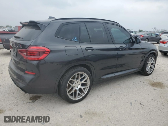 2020 BMW X3 M Competition with VIN 5YMTS0C0XL9B70198, listed as a Copart auction lot 56291694 with 46,040 mi miles and Salvage Title. Bid and sale history available at carsss.com. Image 3.