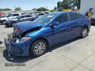 2017 Hyundai Elantra SE with VIN 5NPD74LF7HH201655, listed as a Copart auction lot 62284405 with 208,034 mi miles and Salvage title. Bid and sale history available at DreamBid. Image 1.