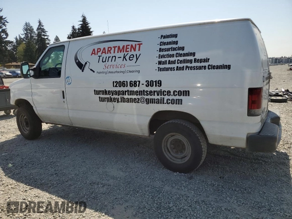 2008 Ford Econoline Cargo Commercial z VIN 1FTNE24W78DA18081, wystawiony jako Copart lot #54055265 z przebiegiem 162 658 mil mil oraz Szkoda całkowita • Salvage title. Historia ofert i sprzedaży dostępna na DreamBid. Obrazek 2.