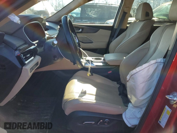 2023 Acura MDX w/Advance Package with VIN 5J8YE1H86PL011695, listed as a Copart auction lot 43700485 with 32,359 mi miles and Salvage Title. Bid and sale history available at carsss.com. Image 7.