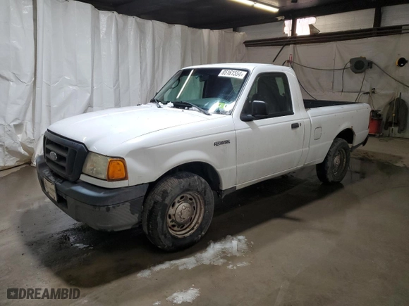 2005 Ford Ranger XL with VIN 1FTYR10UX5PA90872, listed as a Copart auction lot 85161554 with 129,691 mi miles and Clean Title. Bid and sale history available at carsss.com. Image 1.