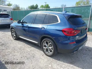 2020 BMW X3 xDrive30i with VIN 5UXTY5C02L9D58605, listed as a IAAI auction lot 41939854 with 22,361 mi miles and . Bid and sale history available at DreamBid. Image 3.