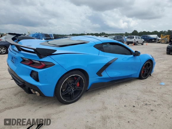 2021 Chevrolet Corvette 1LT with VIN 1G1YA2D42M5114172, listed as a Copart auction lot 70053944 with 0 mi miles and Salvage Title. Bid and sale history available at carsss.com. Image 3.