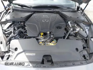 2020 Infiniti Q50 Red Sport 400 with VIN JN1FV7AP9LM630132, listed as a IAAI auction lot 41794185 with 20,049 mi miles and . Bid and sale history available at carsss.com. Image 10.