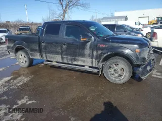 2013 Ford F-150 XL with VIN 1FTFW1CF2DFD07185, listed as a Copart auction lot 46261025 with 282,067 mi miles and Salvage Title. Bid and sale history available at carsss.com. Image 4.