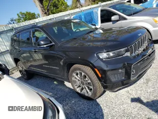 2021 Jeep Grand Cherokee Overland with VIN 1C4RJKDGXM8166511, listed as a Copart auction lot 49249295 with 60,115 mi miles and Salvage title. Bid and sale history available at DreamBid. Image 4.