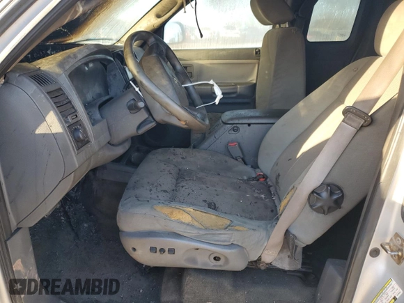 2005 Dodge Dakota SLT with VIN 1D7HW42N55S199548, listed as a Copart auction lot 49625615 with Not Provided miles and Salvage Title. Bid and sale history available at DreamBid. Image 7.
