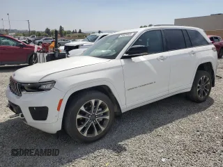 2023 Jeep Grand Cherokee Overland with VIN 1C4RJHDG9PC517056, listed as a Copart auction lot 54929955 with 18,418 mi miles and Salvage title. Bid and sale history available at DreamBid. Image 1.
