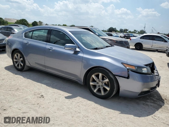 2012 Acura TL Tech Auto with VIN 19UUA8F54CA003029, listed as a Copart auction lot 52347455 with 129,459 mi miles and Salvage Title. Bid and sale history available at carsss.com. Image 4.