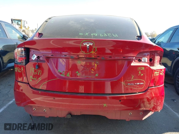 2020 Tesla Model X Long Range with VIN 5YJXCDE22LF217014, listed as a IAAI auction lot 41845824 with 149,375 mi miles and . Bid and sale history available at DreamBid. Image 17.