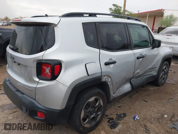 2017 Jeep Renegade Sport z VIN ZACCJAAB2HPF43369, wystawiony jako IAAI lot #42643230 z przebiegiem 105 031 mil mil oraz . Historia ofert i sprzedaży dostępna na DreamBid. Obrazek 4.