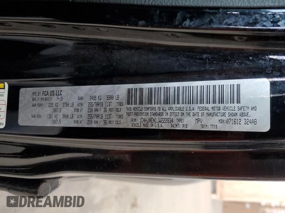 2018 Jeep Wrangler Unlimited Sahara with VIN 1C4HJXEN1JW222834, listed as a Copart auction lot 51837705 with 70,713 mi miles and Salvage title. Bid and sale history available at DreamBid. Image 13.