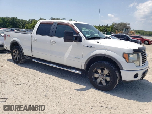 2011 Ford F-150 XLT with VIN 1FTFW1ET3BKD39781, listed as a Copart auction lot 52503105 with 206,686 mi miles and Clean Title. Bid and sale history available at carsss.com. Image 4.