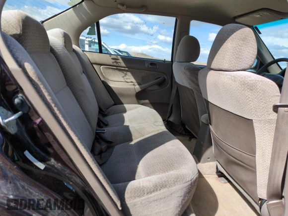 2000 Honda Civic LX with VIN 1HGEJ6673YL047996, listed as a Copart auction lot 51451505 with 216,329 mi miles and Clean Title. Bid and sale history available at DreamBid. Image 10.