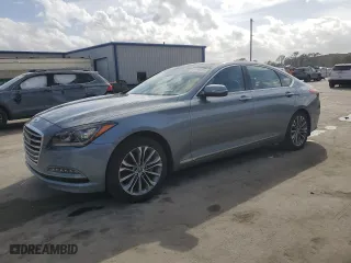 2016 Hyundai Genesis 3.8L with VIN KMHGN4JEXGU115091, listed as a Copart auction lot 47765205 with 29,698 mi miles and Salvage Title. Bid and sale history available at carsss.com. Image 1.