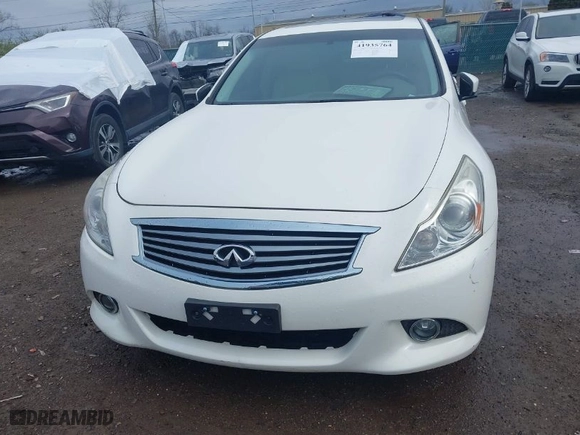 2013 Infiniti G37 Sedan x with VIN JN1CV6AR9DM763652, listed as a IAAI auction lot 41935764 with 122,030 mi miles. Bid and sale history available at carsss.com. Image 12.