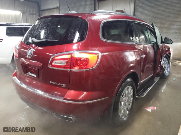 2017 Buick Enclave Leather with VIN 5GAKVBKD1HJ322577, listed as a Copart auction lot 45504155 with 74,842 mi miles and Salvage Title. Bid and sale history available at carsss.com. Image 3.
