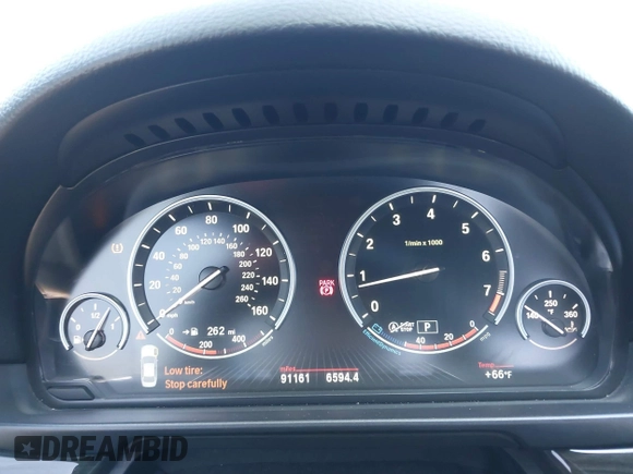 2016 BMW 5 Series 535i with VIN WBA5B1C54GG134991, listed as a IAAI auction lot 41573388 with 91,161 mi miles and . Bid and sale history available at DreamBid. Image 7.