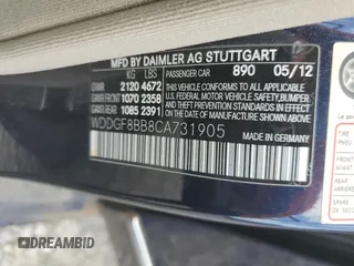 2012 Mercedes-Benz C 300 Sport z VIN WDDGF8BB8CA731905, wystawiony jako Copart lot #61692695 z przebiegiem 98 773 mil mil oraz Szkoda całkowita • Salvage title. Historia ofert i sprzedaży dostępna na DreamBid. Obrazek 12.