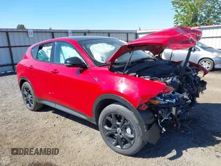 2024 Dodge Hornet R/T Plus with VIN ZACPDFDW2R3A11021, listed as a IAAI auction lot 42202767 with 12,045 mi miles and . Bid and sale history available at DreamBid. Image 1.