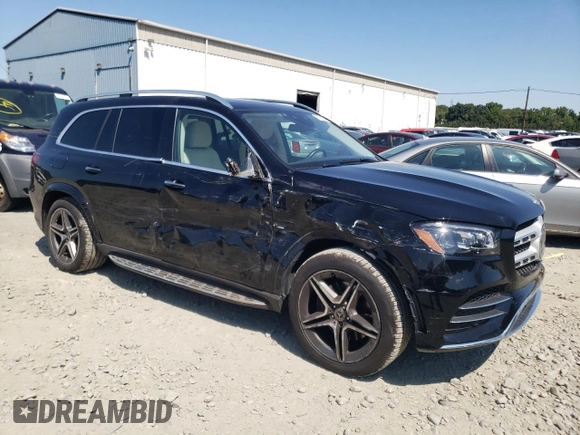 2022 Mercedes-Benz GLS 450 with VIN 4JGFF5KE7NA789310, listed as a Copart auction lot 67919734 with 51,214 mi miles and Salvage Title. Bid and sale history available at DreamBid. Image 4.