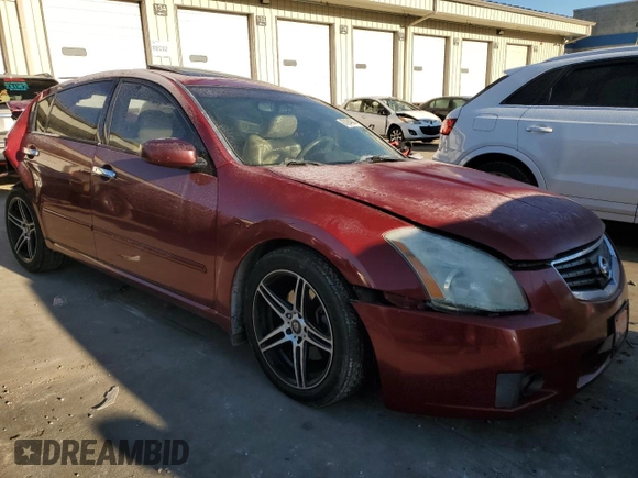 2008 Nissan Maxima 3.5 SE with VIN 1N4BA41E58C810697, listed as a Copart auction lot 45346555 with 0 mi miles and Non Repairable. Bid and sale history available at carsss.com. Image 4.