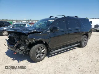 2024 Chevrolet Suburban Z71 z VIN 1GNSKDKD4RR255535, wystawiony jako Copart lot #47240785 z przebiegiem 6 434 mil mil oraz Szkoda całkowita • Salvage title. Historia ofert i sprzedaży dostępna na DreamBid. Obrazek 1.