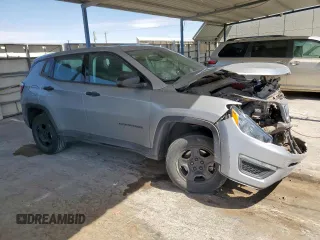 2020 Jeep Compass Sport z VIN 3C4NJDAB4LT174073, wystawiony jako Copart lot #61958075 z przebiegiem 105 000 mil mil oraz Szkoda całkowita • Salvage title. Historia ofert i sprzedaży dostępna na DreamBid. Obrazek 4.