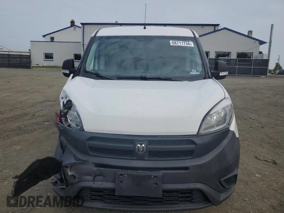 2018 Ram ProMaster City Cargo Tradesman with VIN ZFBERFAB2J6L43487, listed as a Copart auction lot 68711734 with 125,806 mi miles and Salvage Title. Bid and sale history available at DreamBid. Image 5.