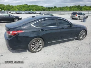 2015 Hyundai Genesis 3.8L with VIN KMHGN4JE0FU065283, listed as a Copart auction lot 52415264 with 120,292 mi miles and Salvage Title. Bid and sale history available at carsss.com. Image 3.