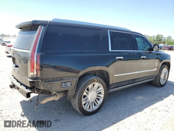 2019 Cadillac Escalade ESV Platinum z VIN 1GYS3KKJ6KR139107, wystawiony jako Copart lot #51996065 z przebiegiem 51 188 mil mil oraz Czysty tytuł • Clean title. Historia ofert i sprzedaży dostępna na DreamBid. Obrazek 3.