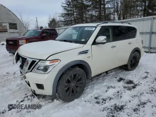 2018 Nissan Armada SL with VIN JN8AY2NCXJ9554241, listed as a Copart auction lot 86694984 with 0 mi miles and Salvage Title. Bid and sale history available at carsss.com. Image 1.