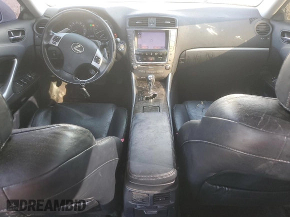 2013 Lexus IS 250 with VIN JTHBF5C27D5185429, listed as a Copart auction lot 43960165 with 153,616 mi miles and Salvage Title. Bid and sale history available at DreamBid. Image 8.
