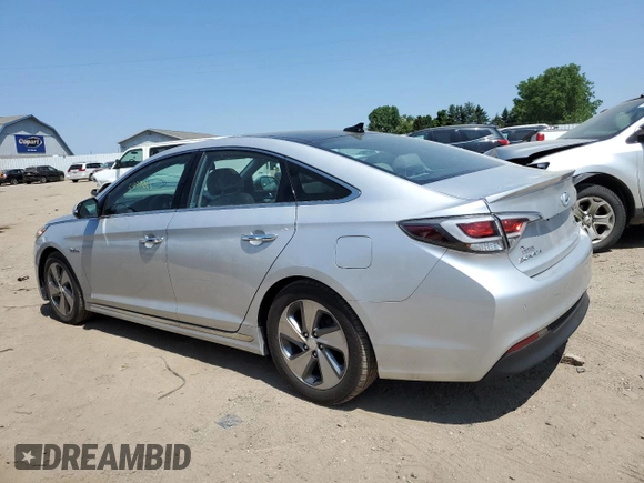 2017 Hyundai Sonata Hybrid Limited with VIN KMHE34L15HA044599, listed as a Copart auction lot 54274143 with 106,525 mi miles. Bid and sale history available at carsss.com. Image 2.