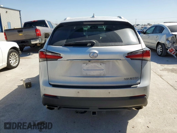 2015 Lexus NX 200t with VIN JTJBARBZ7F2026725, listed as a Copart auction lot 50182485 with 85,505 mi miles and Salvage Title. Bid and sale history available at carsss.com. Image 6.