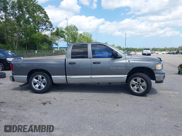 2005 Dodge 1500 SLT with VIN 1D7HU18D85J559064, listed as a IAAI auction lot 42021156 with 265,666 mi miles. Bid and sale history available at carsss.com. Image 14.