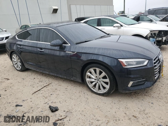 2018 Audi A5 Sportback Premium Plus with VIN WAUBNCF5XJA134697, listed as a Copart auction lot 45027994 with 48,499 mi miles. Bid and sale history available at carsss.com. Image 4.