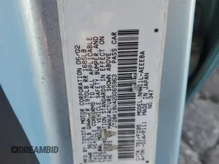 2002 Toyota Prius with VIN JT2BK18U420065963, listed as a Copart auction lot 85844184 with 213,315 mi miles and Clean Title. Bid and sale history available at carsss.com. Image 12.