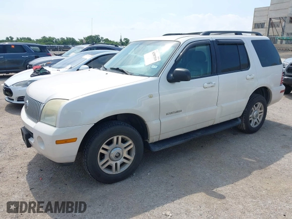 2002 Mercury Mountaineer with VIN 4M2DU66K22ZJ39167, listed as a IAAI auction lot 42507519 with 263,659 mi miles and . Bid and sale history available at DreamBid. Image 2.