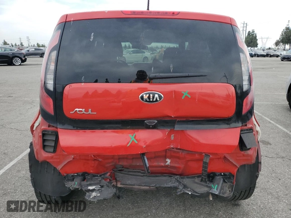 2017 Kia Soul + with VIN KNDJP3A52H7463014, listed as a Copart auction lot 53128195 with 105,514 mi miles and Salvage Title. Bid and sale history available at carsss.com. Image 6.