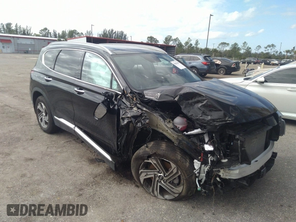 2022 Hyundai Santa Fe SEL with VIN 5NMS34AJ5NH464293, listed as a IAAI auction lot 35855493 with 5,802 mi miles and . Bid and sale history available at DreamBid. Image 1.