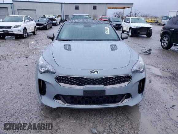 2021 Kia Stinger GT-Line with VIN KNAE15LA0M6091310, listed as a Copart auction lot 43359585 with 47,655 mi miles and Salvage Title. Bid and sale history available at DreamBid. Image 5.