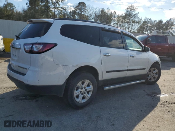 2016 Chevrolet Traverse LS with VIN 1GNKRFKD5GJ267762, listed as a Copart auction lot 88029005 with Not Provided miles and Salvage Title. Bid and sale history available at carsss.com. Image 3.