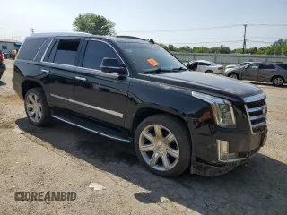 2018 Cadillac Escalade Luxury with VIN 1GYS3BKJ9JR253391, listed as a Copart auction lot 57658795 with Not provided miles and Salvage title. Bid and sale history available at DreamBid. Image 4.