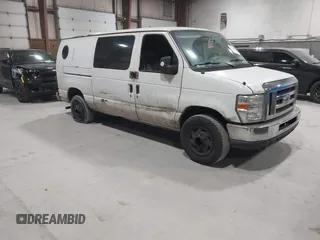 2008 Ford Econoline Cargo Commercial with VIN 1FTNE14W38DA55834, listed as a IAAI auction lot 41711206 with 102,369 mi miles. Bid and sale history available at carsss.com. Image 1.
