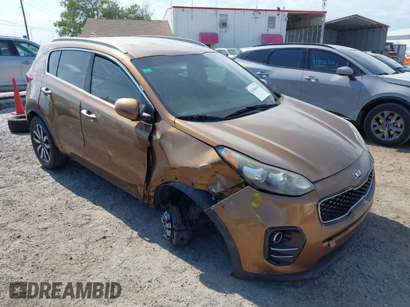 2017 Kia Sportage EX with VIN KNDPN3AC6H7109141, listed as a IAAI auction lot 41848646 with 123,211 mi miles. Bid and sale history available at carsss.com. Image 1.