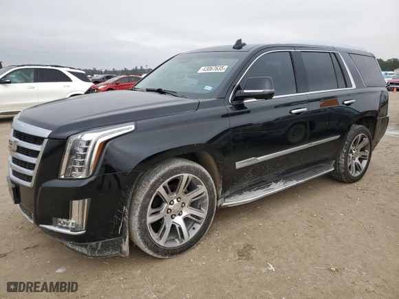 2016 Cadillac Escalade Luxury Collection with VIN 1GYS4BKJ1GR236364, listed as a Copart auction lot 43067635 with 129,515 mi miles and Salvage Title. Bid and sale history available at carsss.com. Image 1.